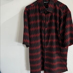 Black and Red Dress Shirt for Men